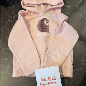 Carhartt Kids Light Pink Hoodie